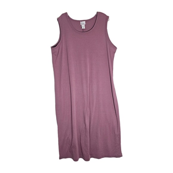 Only Necessities Dresses & Skirts - Only Necessities Maxi Dress Womens 1X Mauve Dusty Stretch Knit Modest Layering